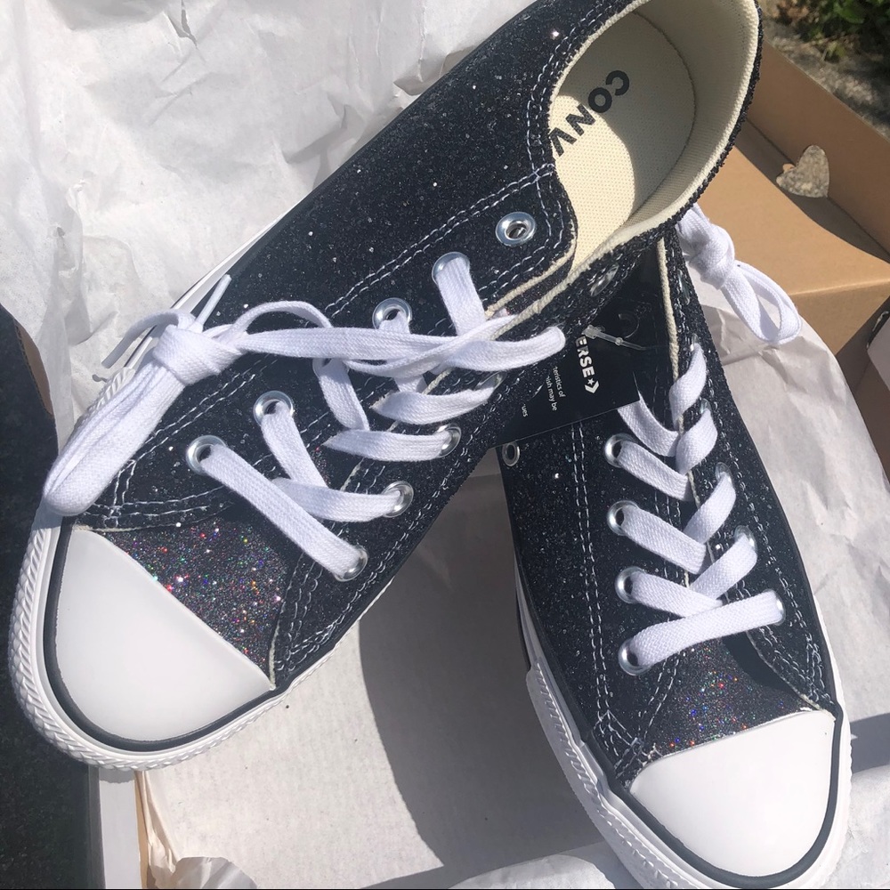 Multi colored glitter Converse sneakers price firm - Picture 8 of 15